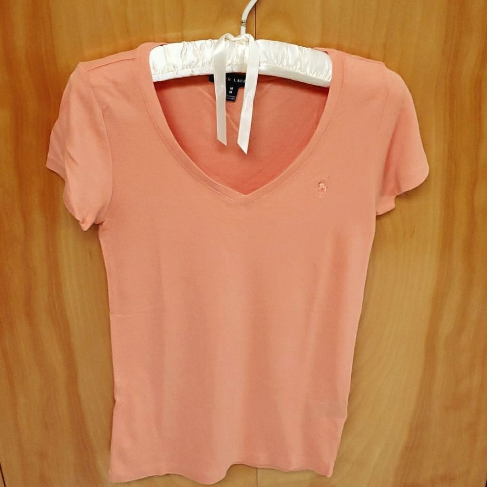Ralph Lauren M t-shirt Peach color 👕